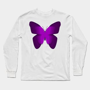 Purple butterfly Long Sleeve T-Shirt